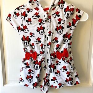 Minnie Mouse romper swim cover-up size 4
